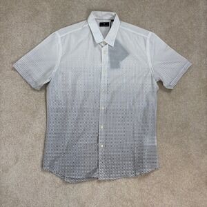 7 Diamonds Mind Mischief Shirt Mens Medium Short Sleeve Abstract Print Sz M NWT